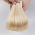 613 Extensiones de cinta de cabello rubio cabello humano ruso Raw brasileño Brasil Extensión de cabello